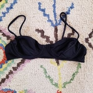 American Apparel Black Bikini Top
